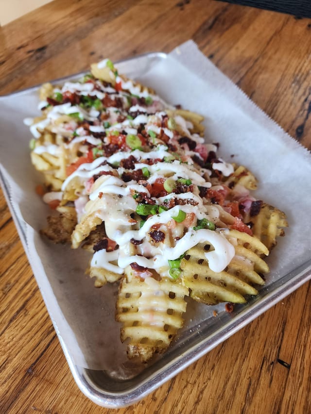 Loaded Natural Cut Waffle Fries.